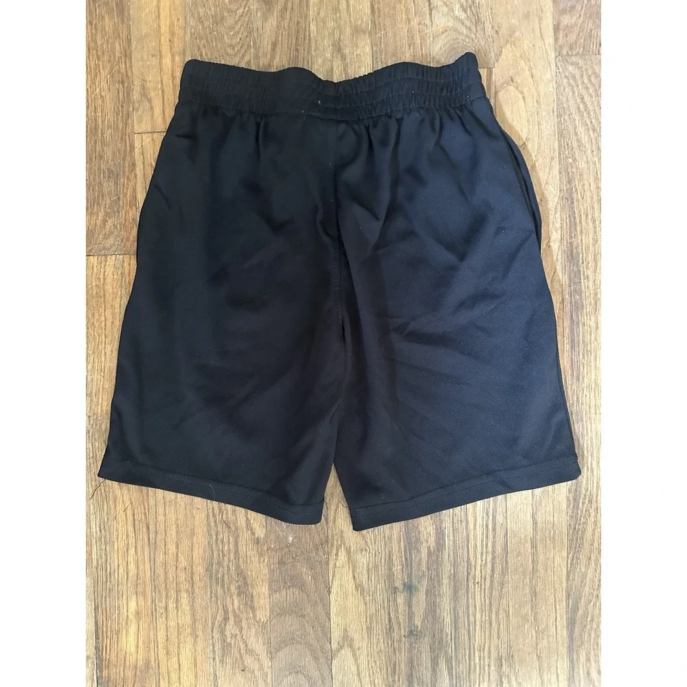 New Balance Black Mesh Athletic Shorts Size 12 Drawstring Breathable Elastic